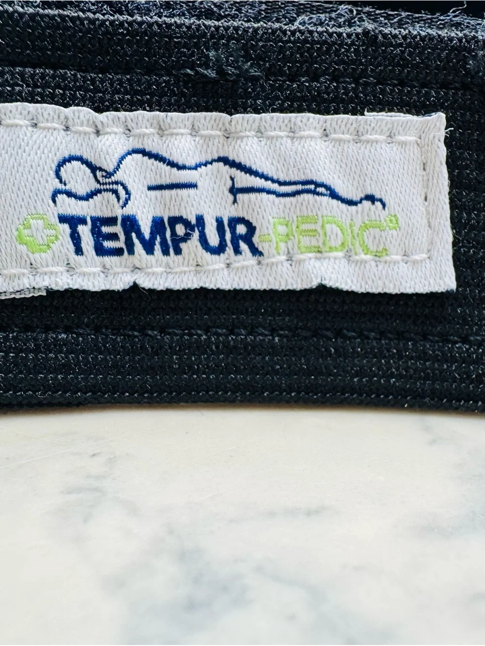 Tempur-Pedic Sleep Mask Adjustable Memory Foam Eye Mask Black One Size